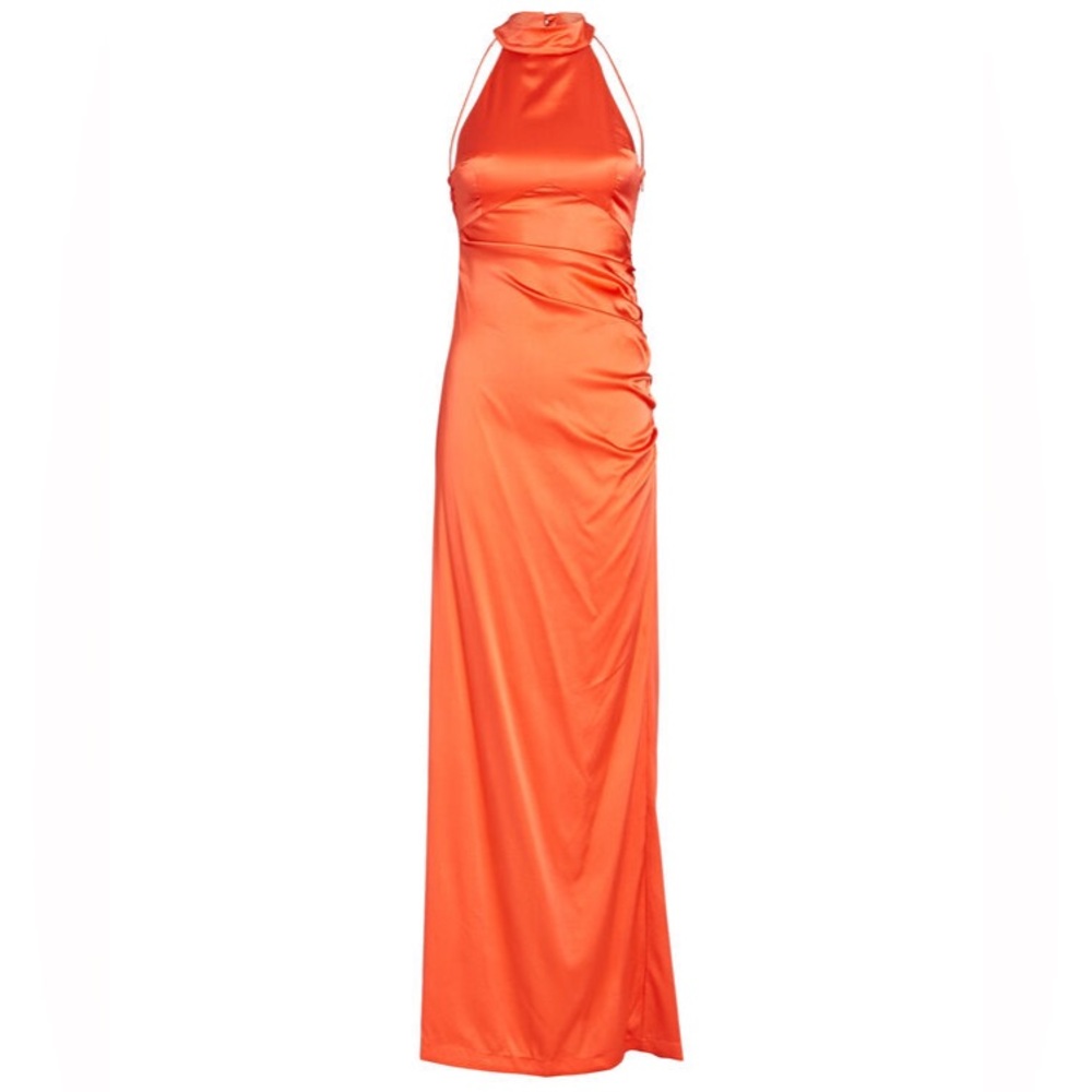 Retrofete Halter Maxi Dress